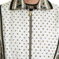 Exquisite Silk-Wool Studded Bomber Jacket