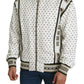 Exquisite Silk-Wool Studded Bomber Jacket
