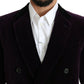 Elegant Velvet Double-Breasted Coat