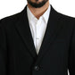 Elegant Single-Breasted Wool Long Coat