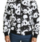 Exquisite Panda Print Bomber Jacket