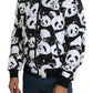 Exquisite Panda Print Bomber Jacket
