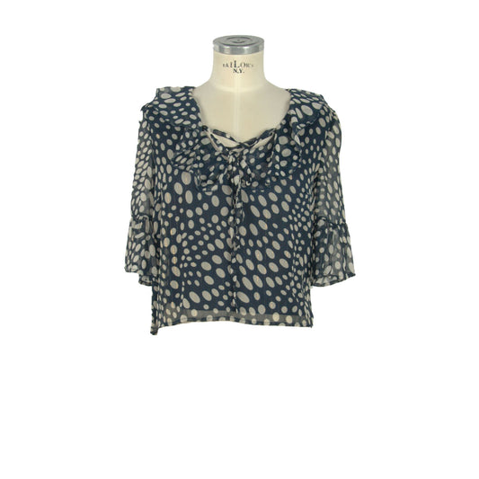 Elegant Cross Neck Bell Sleeve Blouse