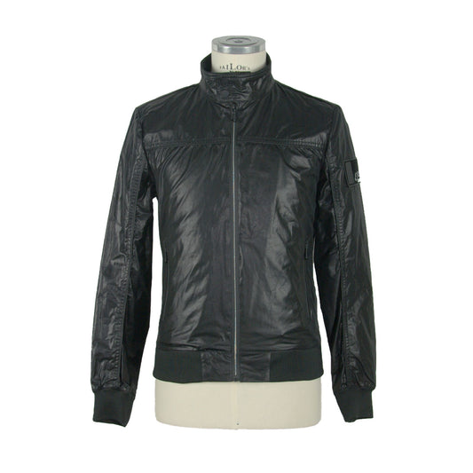 Elegant Black Bomber Jacket for Men
