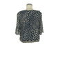 Elegant Cross Neck Bell Sleeve Blouse