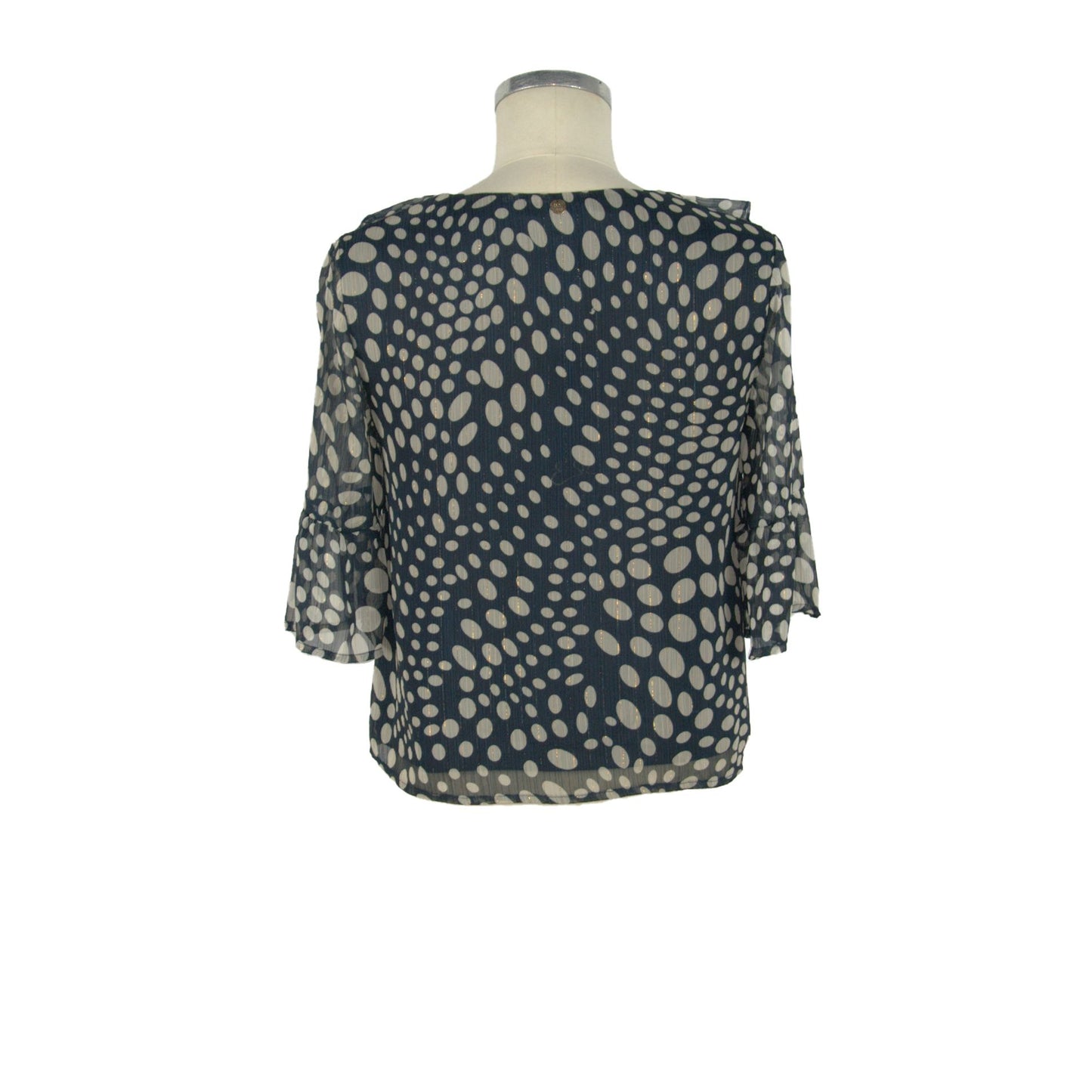 Elegant Cross Neck Bell Sleeve Blouse