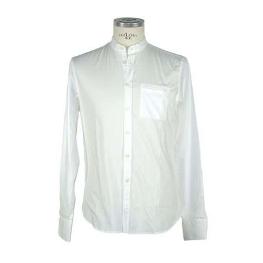 White Cotton Men Shirt