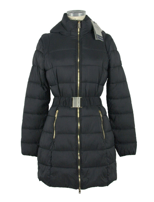Black Polyamide Women Coat