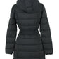 Black Polyamide Women Coat