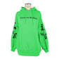 Chic Green Cotton Hooded Sweatshirt with Trendy Print