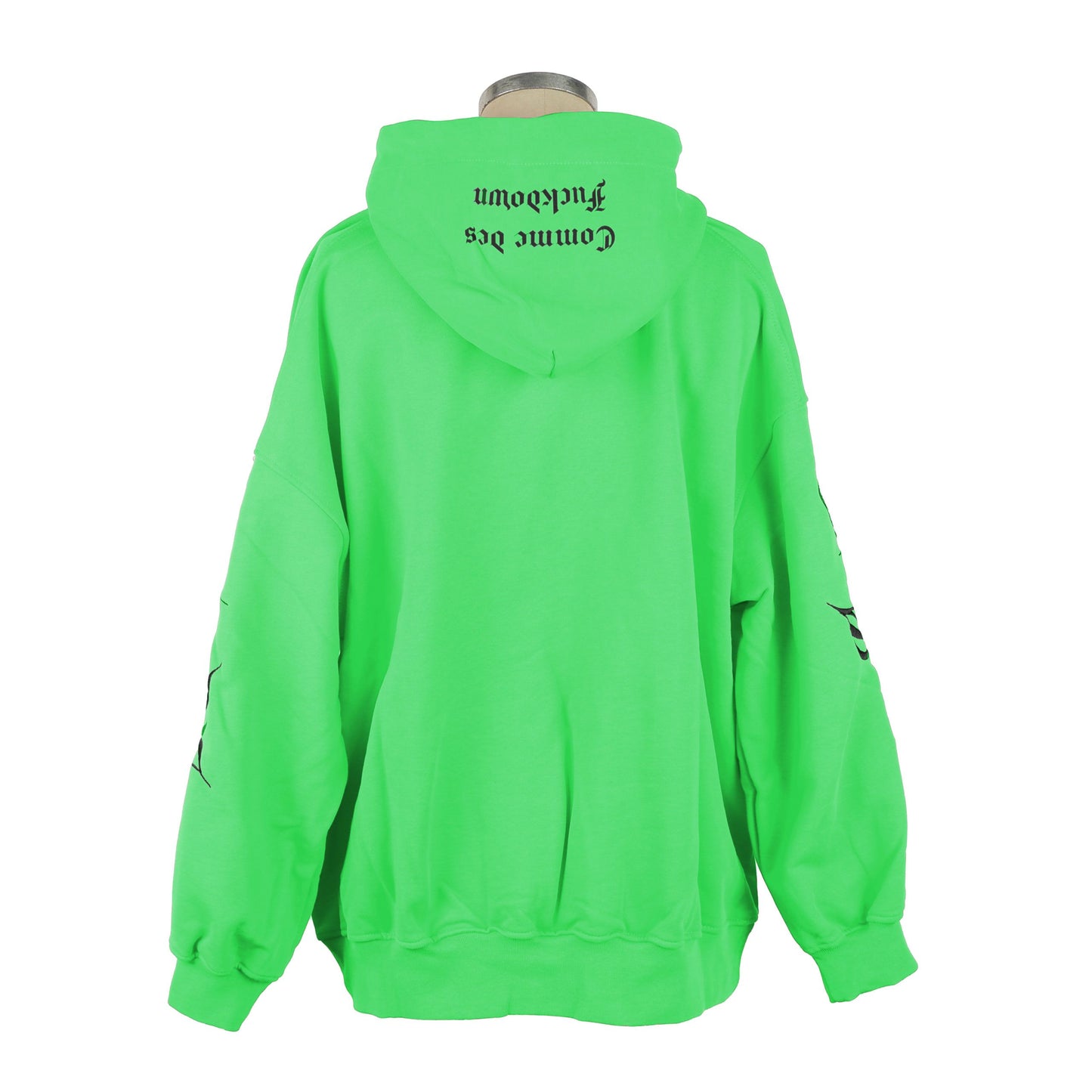 Chic Green Cotton Hooded Sweatshirt with Trendy Print