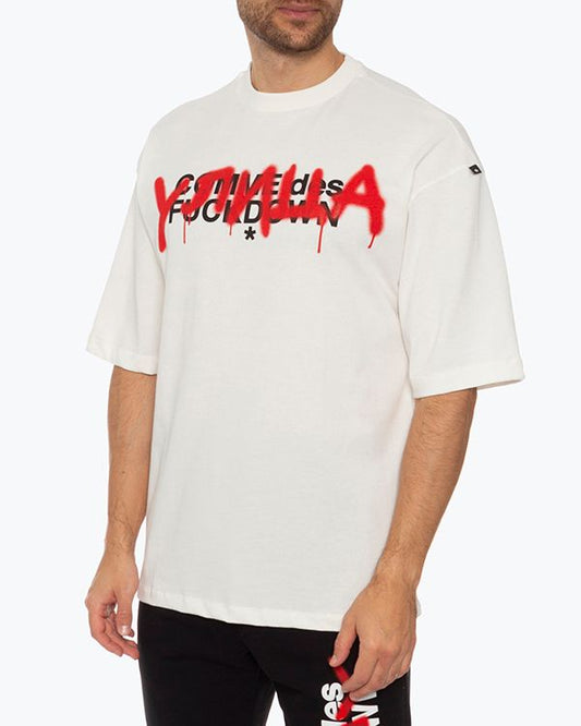 White Cotton Men's T-Shirt