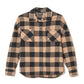 Tartan Pattern Chic Shirt in Brown and Black