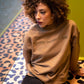 Brown Cotton Women Sweater