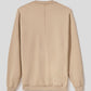 Beige Cotton Logo Sweater - Italian Crafted