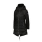 Chic Polyamide Down Jacket with Fur Hood