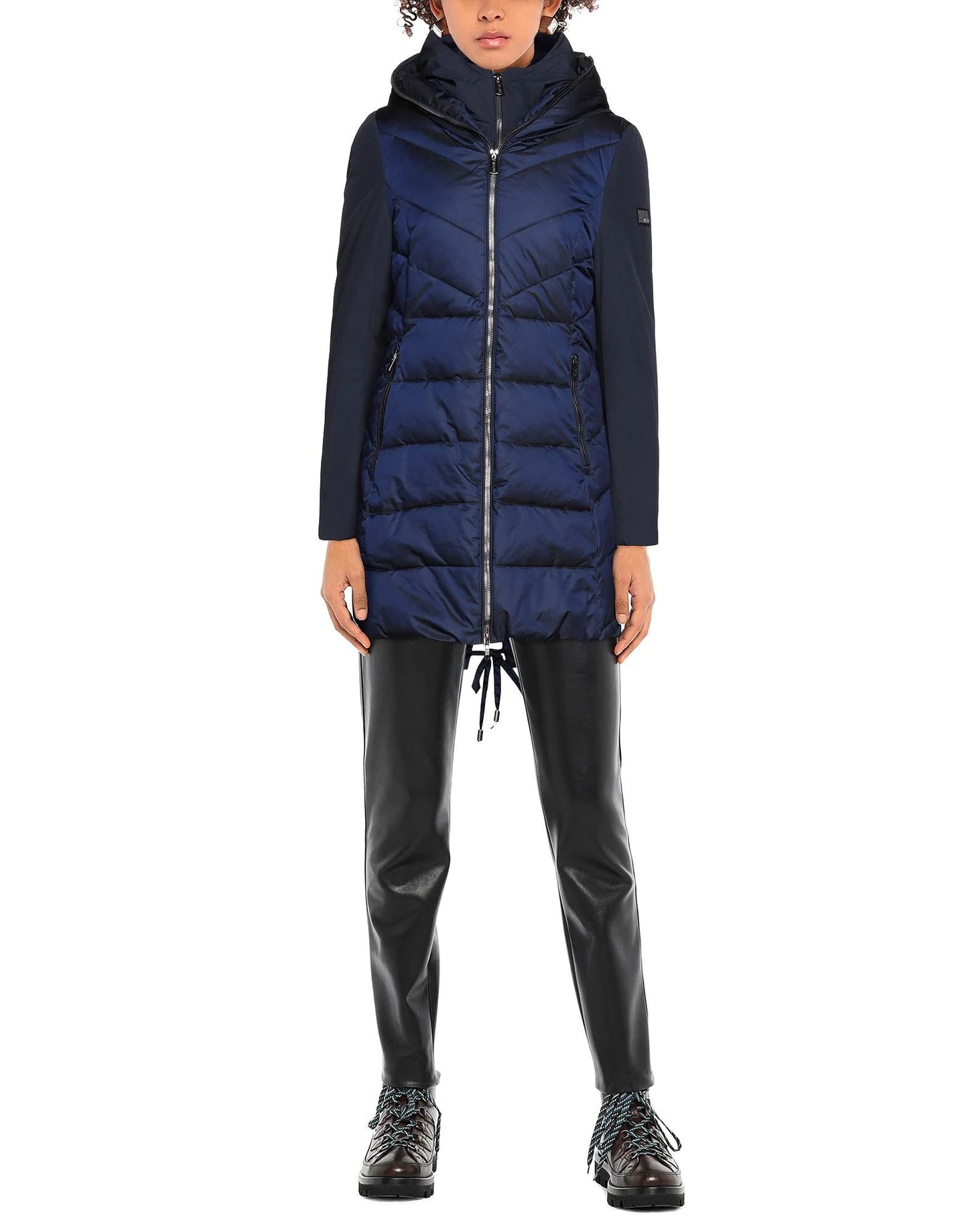 Blue Polyamide Women Jacket