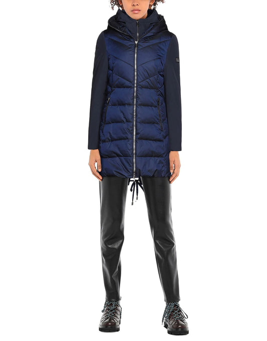 Blue Polyamide Women Jacket