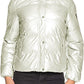 Chic White Down Jacket with Removable Hood