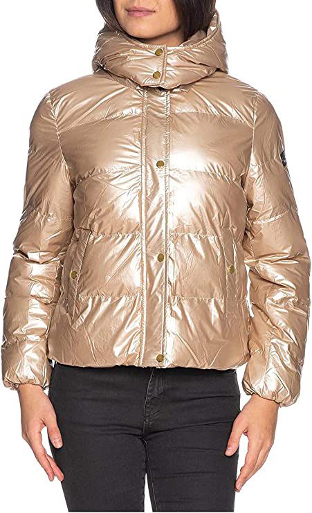 Beige Nylon Women Jacket