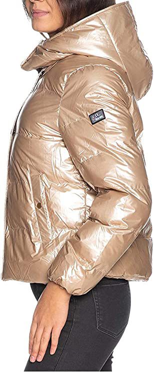Beige Nylon Women Jacket