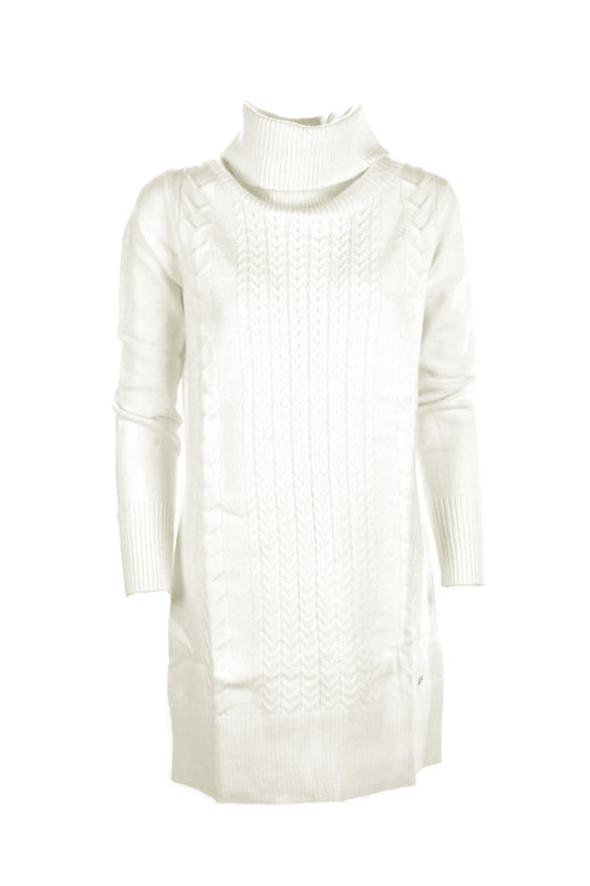 White Acrylic Women Dress