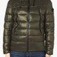 Chic Quilted Green Down Jacket with Hood