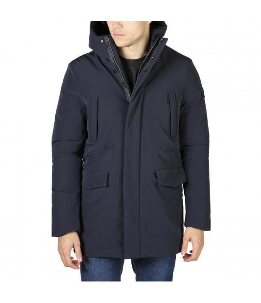 Blue Nylon Men's Jacket