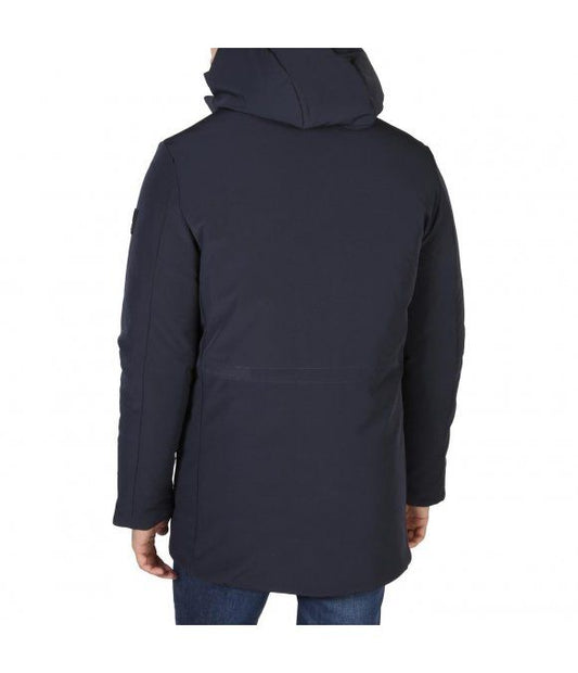 Blue Nylon Men's Jacket