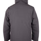 Chic Dark Gray Hooded Technical Jacket