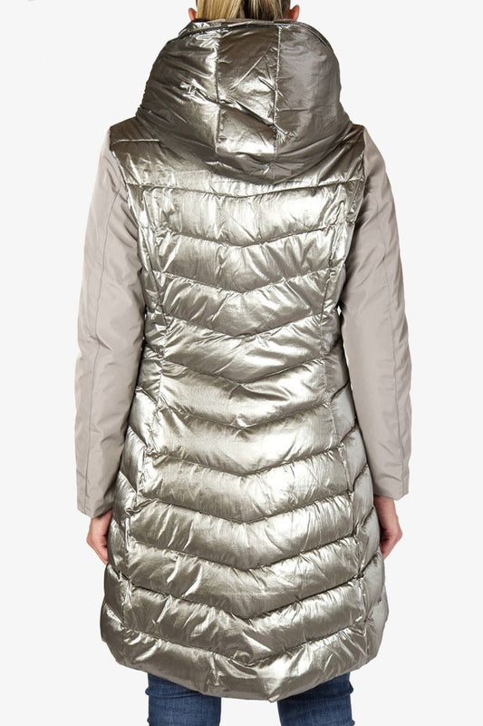 Gray Polyamide Women Jacket