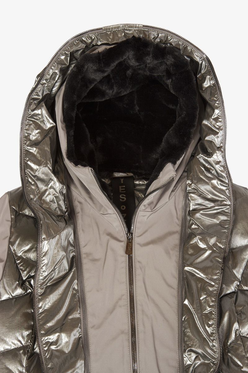 Gray Polyamide Women Jacket