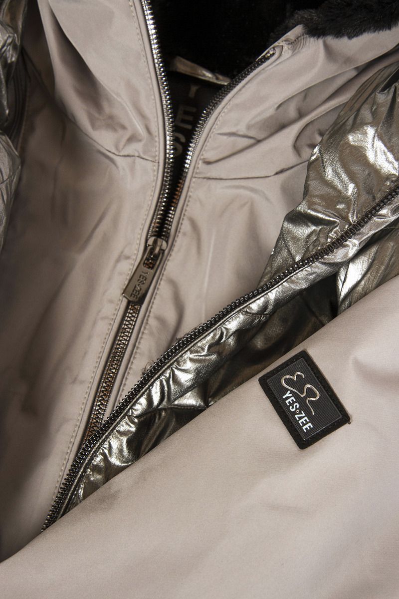 Gray Polyamide Women Jacket