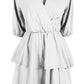 Chic White Lyocell Blend Dress