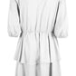 Chic White Lyocell Blend Dress