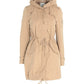 Beige Cotton Women Coat