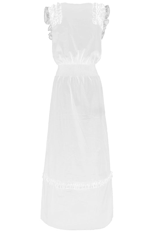 White Cotton Women Dress