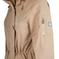 Beige Cotton Women Coat