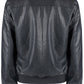 Black Polyurethane Men Jacket