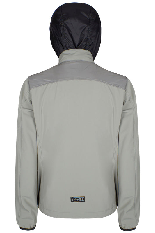 Gray Nylon Men Jacket