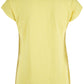 Yellow Cotton Women T-Shirt