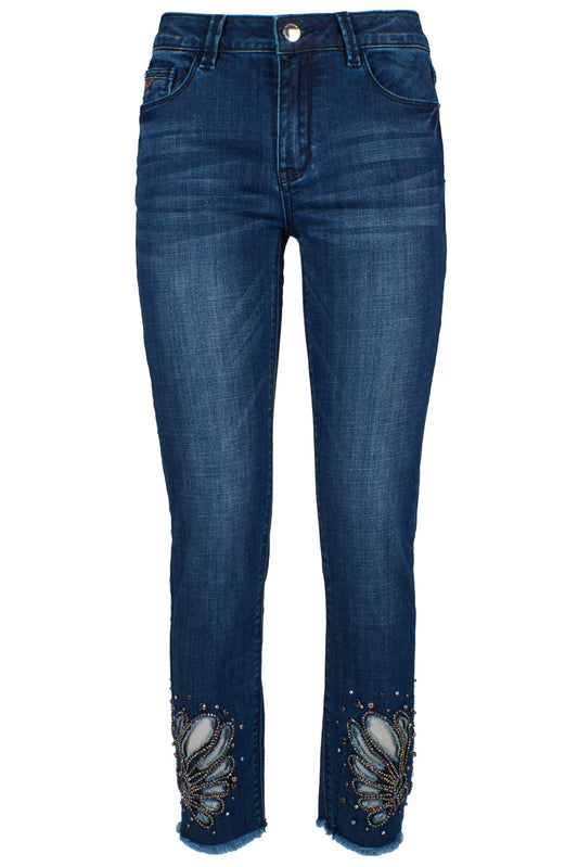 Blue Cotton Women Jeans