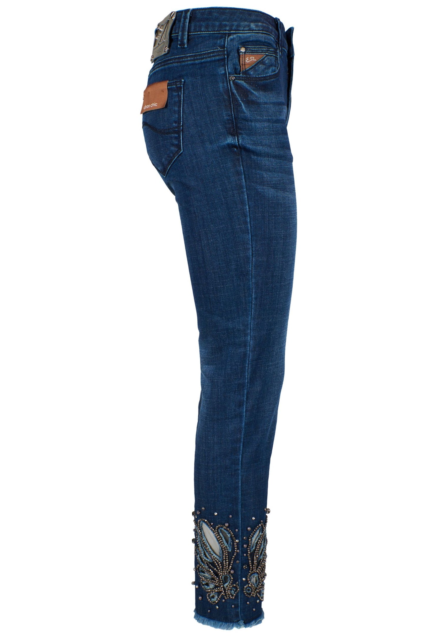 Blue Cotton Women Jeans