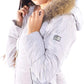 White Nylon Women Jacket