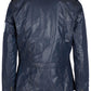 Blue Polyester Women Jacket