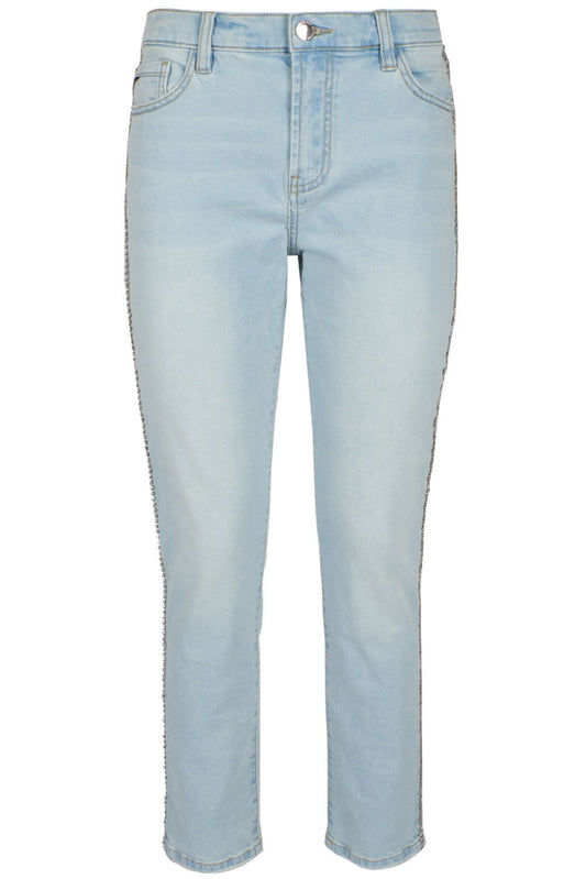 Light Blue Cotton Women Jean