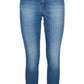 Blue Cotton Women Jeans