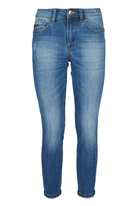 Blue Cotton Women Jeans