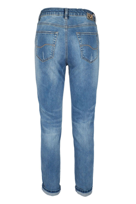 Light Blue Cotton Women Jeans