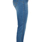 Blue Cotton Women Jeans